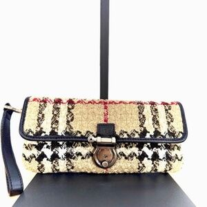 Burberry Boucle Housecheck Wristlet / Clutch